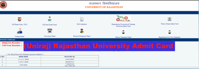 Rajasthan University Admit Card 2020