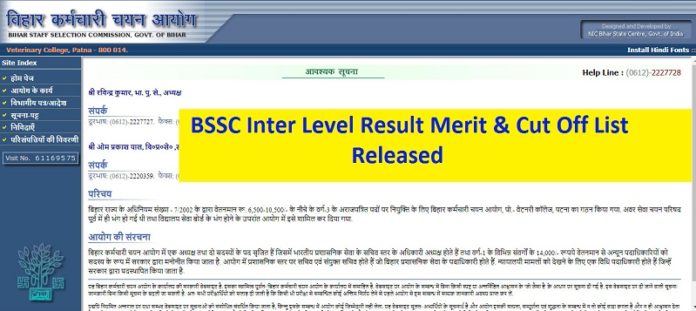 BSSC Inter Level Result 2020