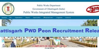 Cg Pwd Peon Recruitment
