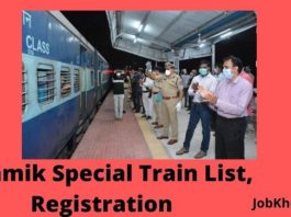 Shramik Special Train List, Registration