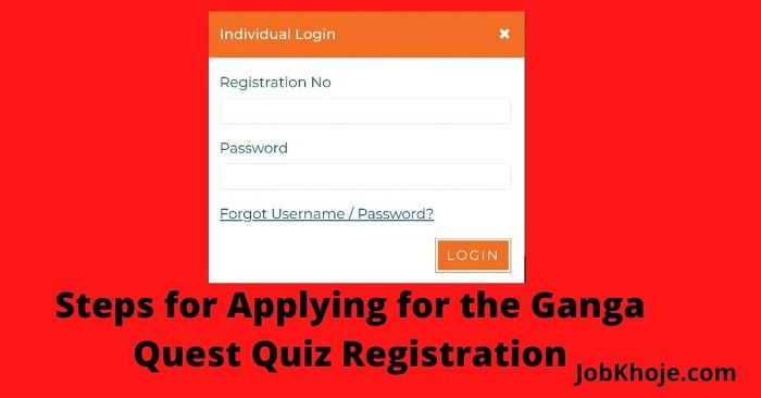 Steps for Applying for the Ganga Quest Quiz Registration