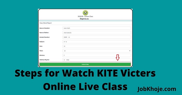 Steps for Watch KITE Victers Online Live Class